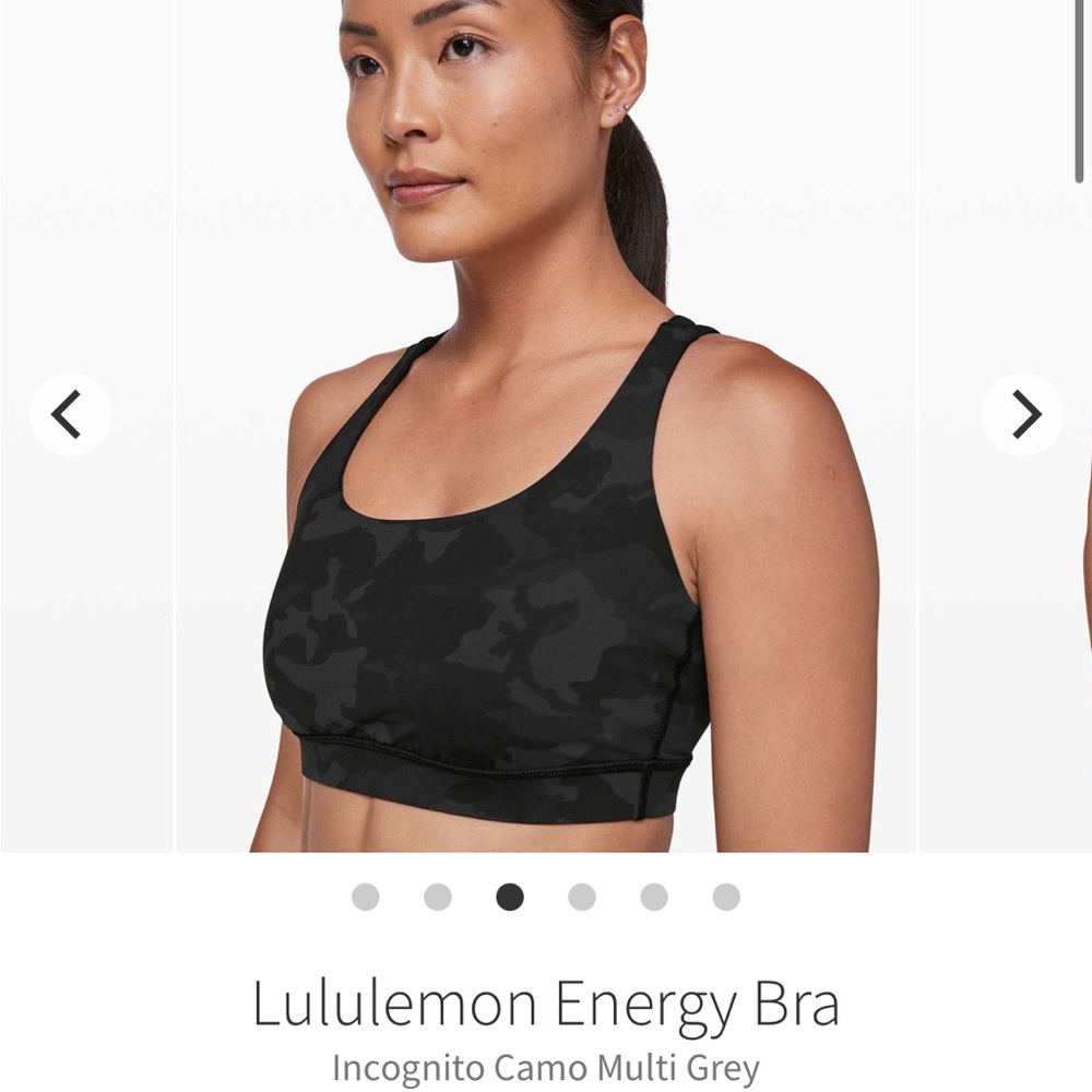 Lululemon Energy Bra- Size 6- SOUL CYCLE SKULL